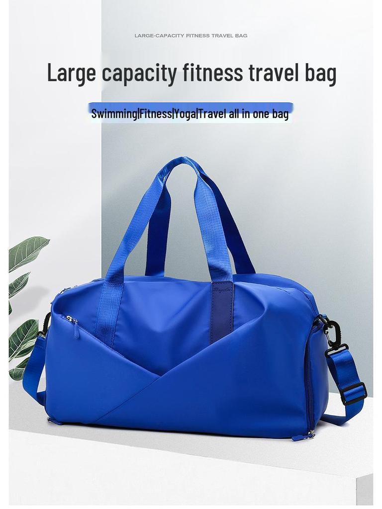 Large Capacity Wet/Dry Separation Crossbody Fitness Bag - Unisex Yoga, Gym, and Travel Tote
