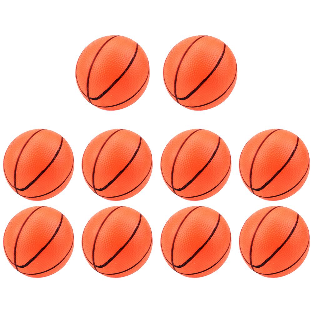 10Pcs 10cm Inflatable Basketball PVC Small Basketballs Summer Beach Basketball Inflatable Beach Balls for Indoor Sports