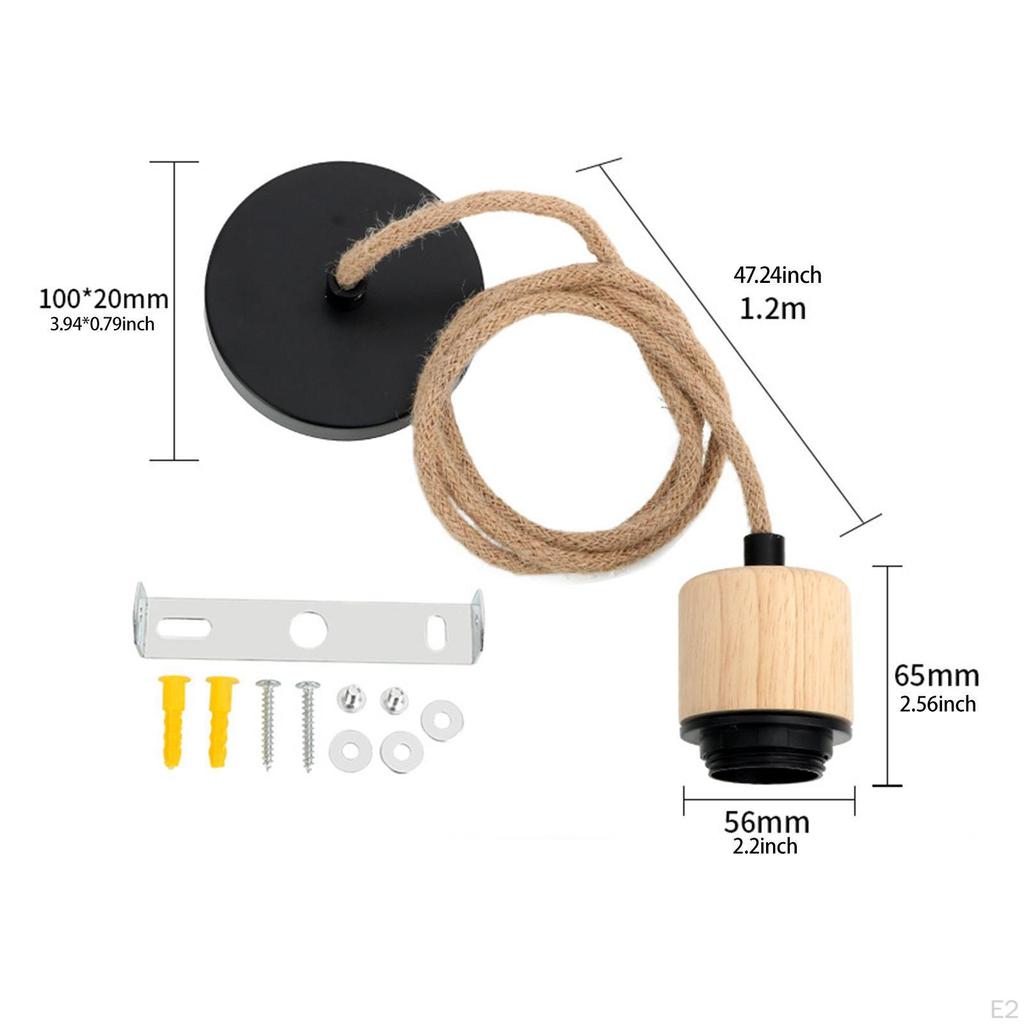 E27 Light Cord for Pendant Lamp Installation in Living Room