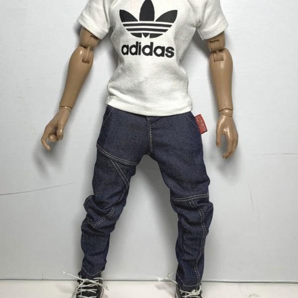 Figuren benutzerdefinierte lose Hut Spielzeug kugelsichere Matel Kleidung drucken Auspuff Jeans, 1 koreanisches Spielzeug
