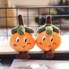 Cute Orange Plush Persimmon Pendant Keychain Doll Accessory
