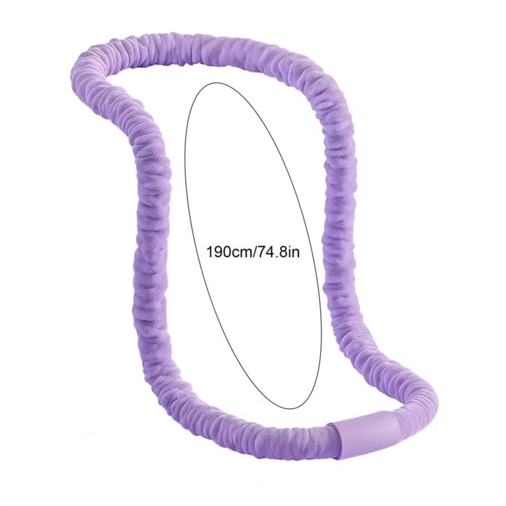 Weighted Design Soft Fitness Hoop Soft Velvet Fitness Waist Trainer Waist Toning Ring  Yoga