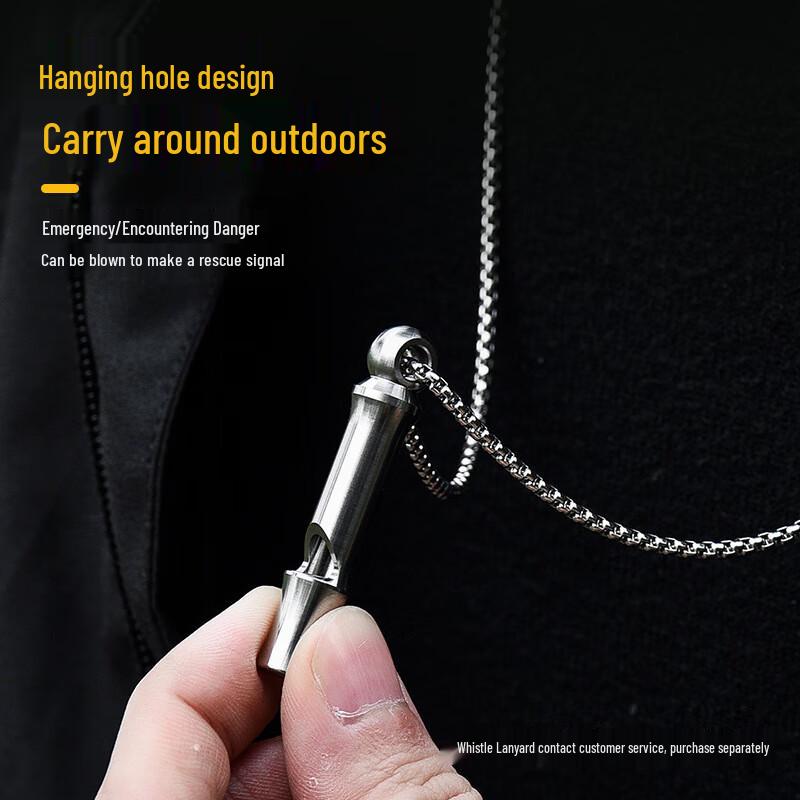 Píšťalka pro venkovní přežití z titanové slitiny