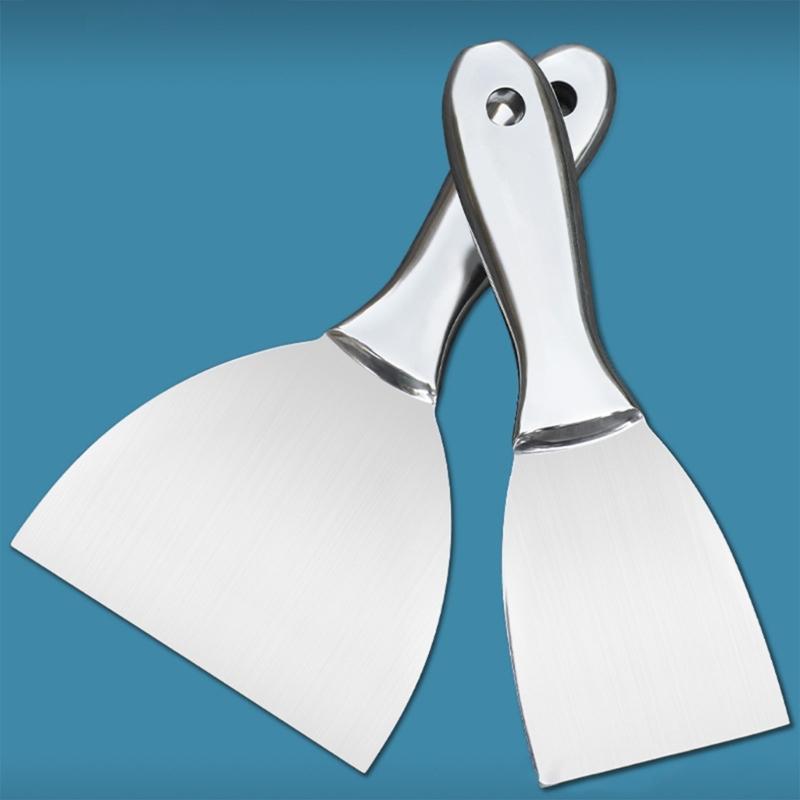 Flachmaul-Putzschaber Edelstahl Fugenklinge Perfekt für Glatte Wand Boden Schabearbeiten Spachtel