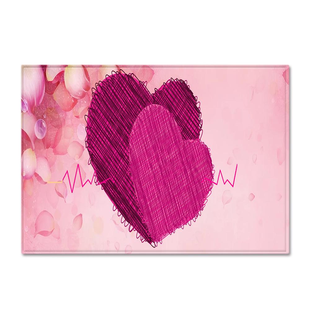 Valentine'S Day Large Carpet Simple Wind Bedroom Floor Mat