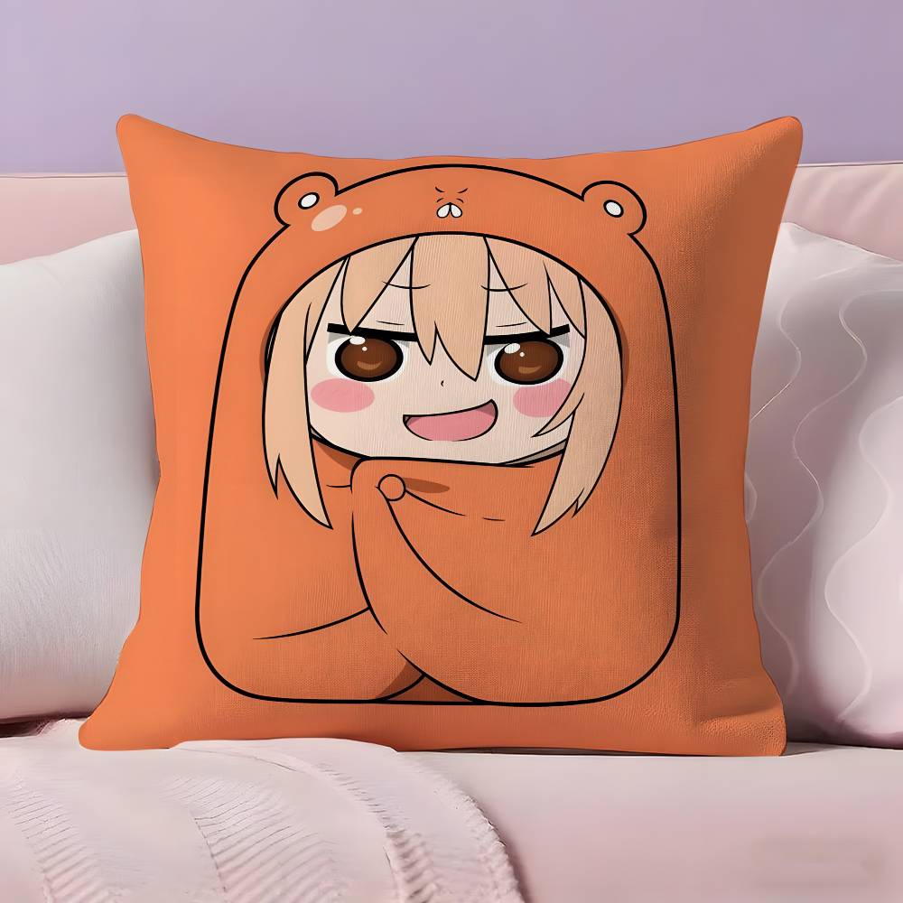 Anime Himouto Umaru Chan Doma Umaru Pillow Case Pillowcase Ultra Soft Skin Friendly Fabric Cloud Like Comfort & Concealed Zipper