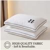 Cervical Spine Protection Pillow with Embroidered Pure Cotton Pillow Core