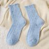 Female Autumn and Winter Thickened Warm Point Yarn Lace Lovely Wool Long Pile Pile Socks