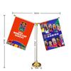 Bandera Decorativa de Escritorio Bandera para Agitar a Mano Bandera en Forma de Y Mástil de Metal Mundial de la FIFA 2026 EE. UU. Canadá México Tema Disponible en Múltiples Tamaños