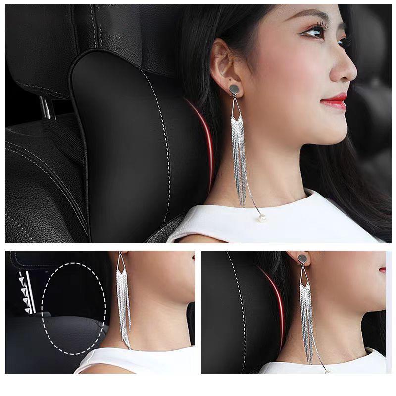 For VOLKSWAGEN VW Car Accessories Seat Headrest Auto Logo Neck Pillow For Volkswagen VW Polo Golf Tiguan Passat Touareg Magotan