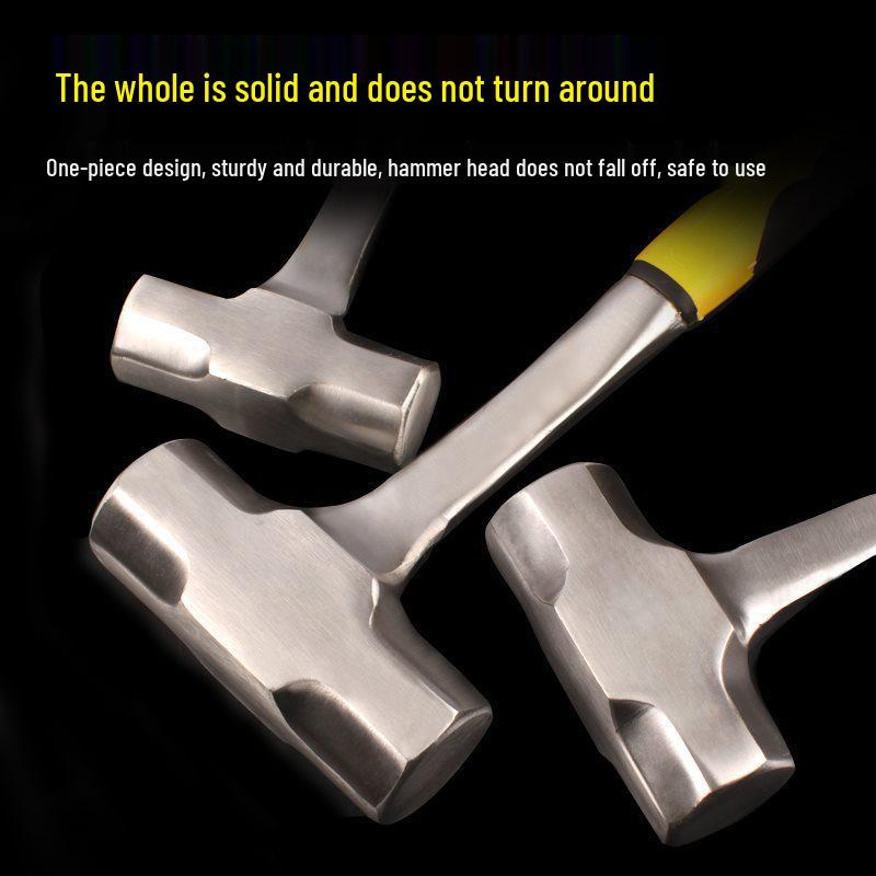 Octagonal Demolition Sledgehammer: Heavy-Duty Wall-Breaking Mason's Tool.