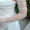 Sheer Wedding Gloves Simple Seethrough Arm Sleeves For Brides And Formal Event Elbow Fingerless Gloves for Special Event