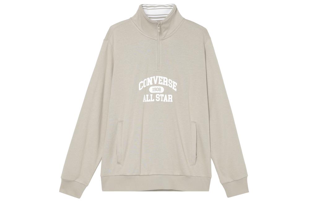 Converse Retro Quarter Zip Sweatshirt Men's Khaki 10026710-A02