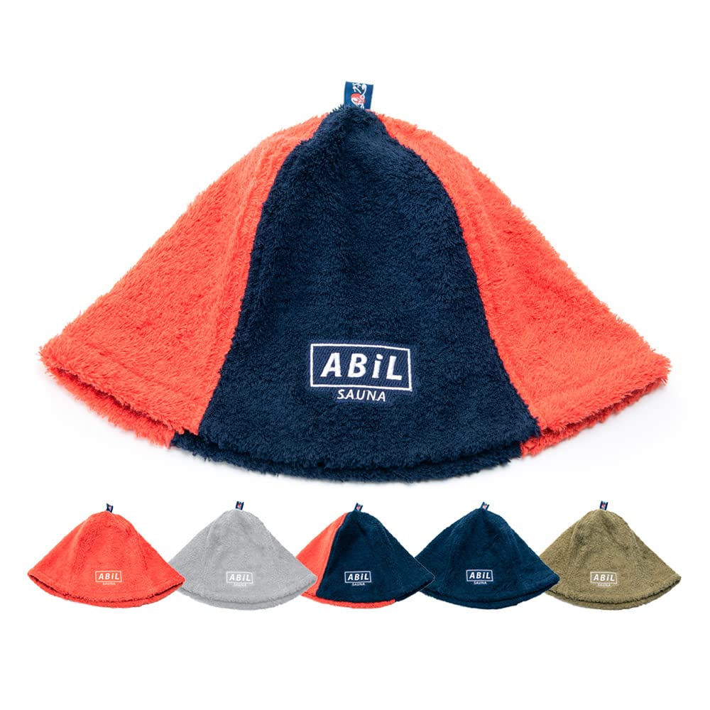 [ABiL] Sauna Sauna Hat Imabari Large Deep Men's Women's Pocket Made in Japan 60.0 cm Moss Green