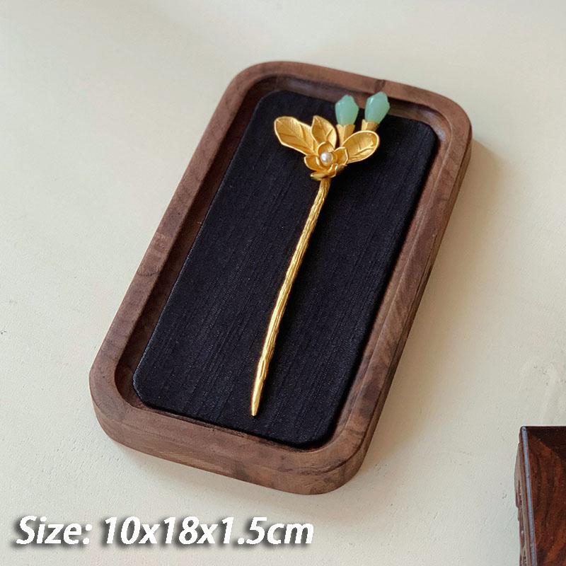 

Retro Jewelry Display Stand Wood Necklace Display Rack Counter Bracelet Earring Storage Rack Live Streaming Ring Shooting Props