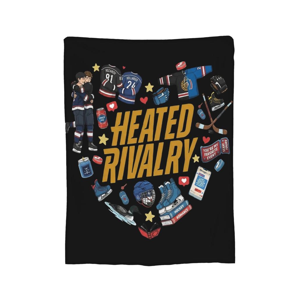 Heated Rivalry Blanket Hollanov 81 24 Flannel Novelty Warm Throw Blanket for Home Winter,