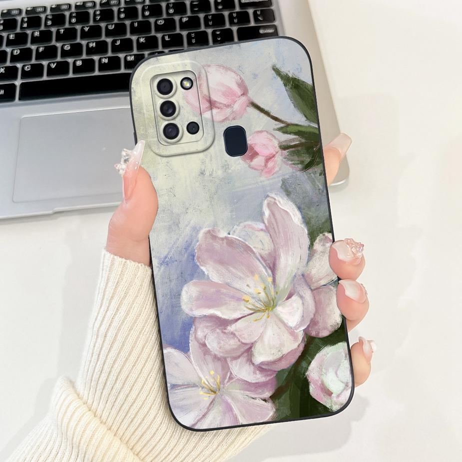 For Samsung Galaxy A21s Case SM-A217F New Fashion Cartoon Painted Cover Shockproof Phone Case For Samsung A21s A 21 s Soft Shell