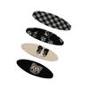 Ecarla - Set of 4 Hair Clips, Kittens, Beige, Black