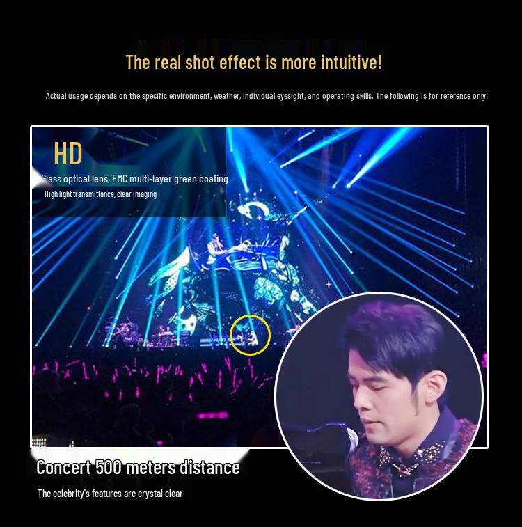 High-Magnification HD Night Vision Monocular for Stargazing & Moon Photography – Dual-Use Day/Night with Mobile Phone Integration for Adults