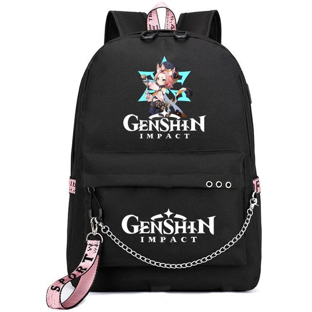 School Season Animation Student Schoolbag, Printed Peripheral Large-Capacity Backpack