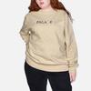 Palace SS22 Logo Print Solid Color Crew Neck Sweatshirt Unisex Tops Wheat 21663140-100