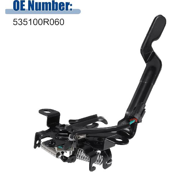 ACROPIX Car Hood Latch Lock Hood Latch Assembly Fit for Toyota RAV4 2019-2021 No.535100R060 - Pack of 1 Black