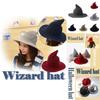Unique Women's Halloween Witch Hat Featuring A Modern Wide Brim For Stylish Looks