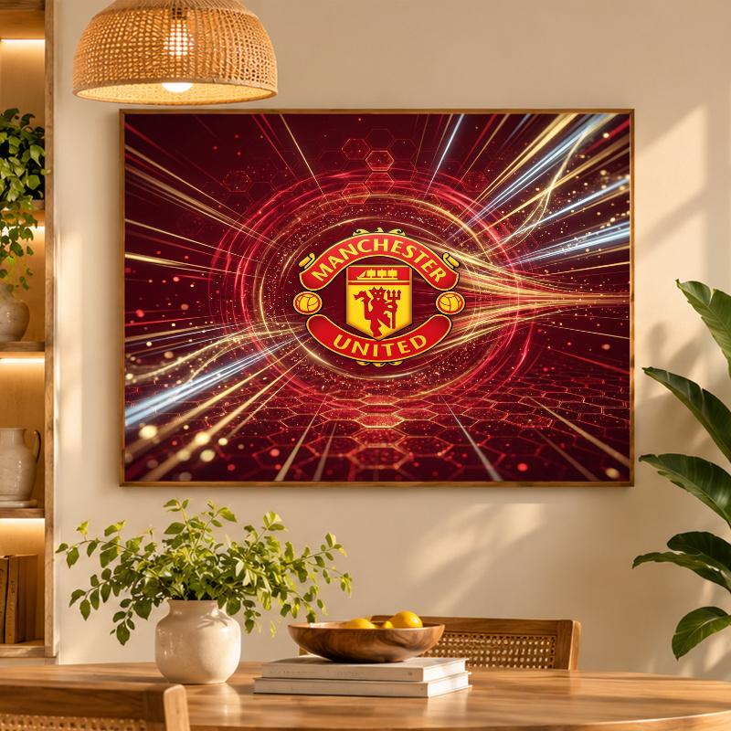 5D Diamond Painting Manchester United DIY Full Drill Diamond Art Kit Home Decoration