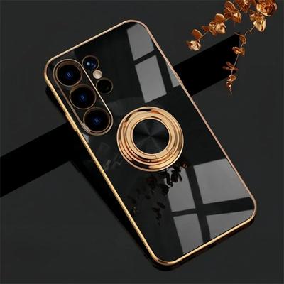 360°Rotating Magnetic Finger Ring Bracket Case For Samsung Galaxy S26 S25 Edge S24 S23 FE Plus Ultra Anti-fall Protection Cover