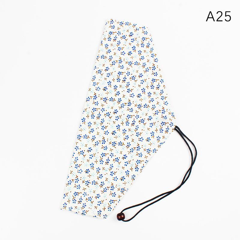 Portable Tableware Bag Japanese Printing Reusable Drink Straw Chopstick Cutlery Pouch Drawstring Bag Cutlery Bag For Spoon Fork