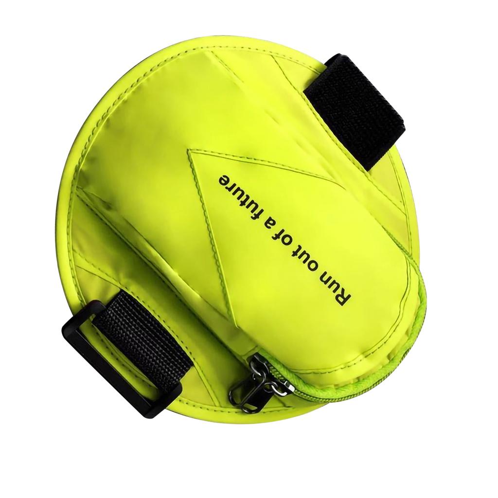 Sport Arm Wrist Bag Waterproof Mobile Arm Bag Cell Phone Key Holder for Exercise Workout Running Fluorescent Green