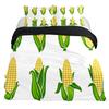 3D Corn Bedding Set 3pcs for Kids Boys Girls Watercolor Corn Pattern Printed Comforter Cover Botanical Polyester Duvet Cover Set