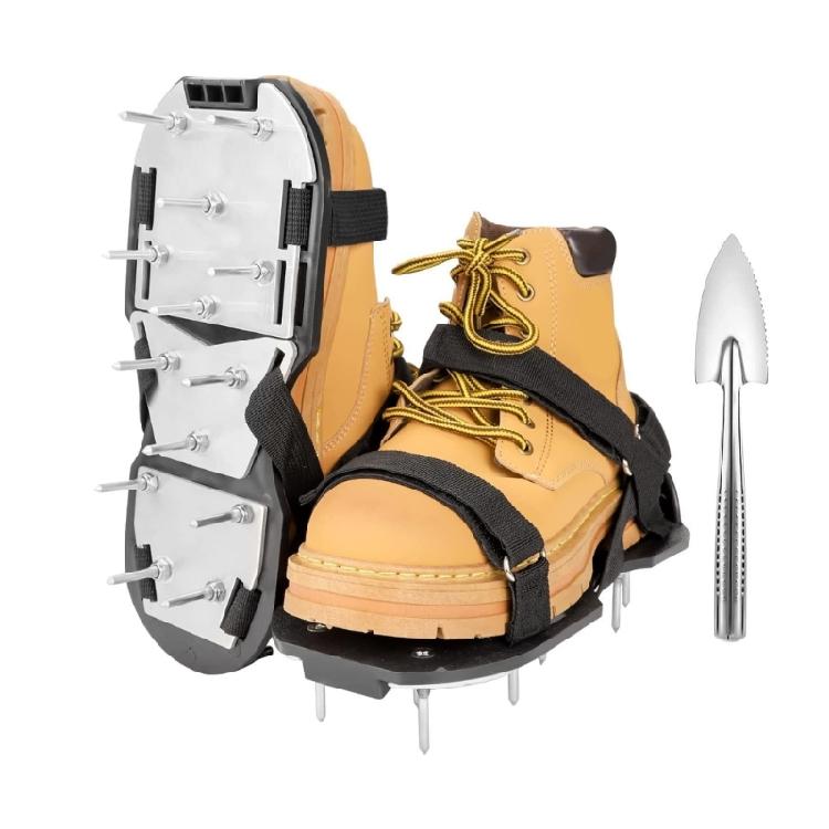 

High Strengths Aerator Shoes With Non Bend Nails And Gardening Shovel Soil Yard Aerator Tool For Hard Terrain 1