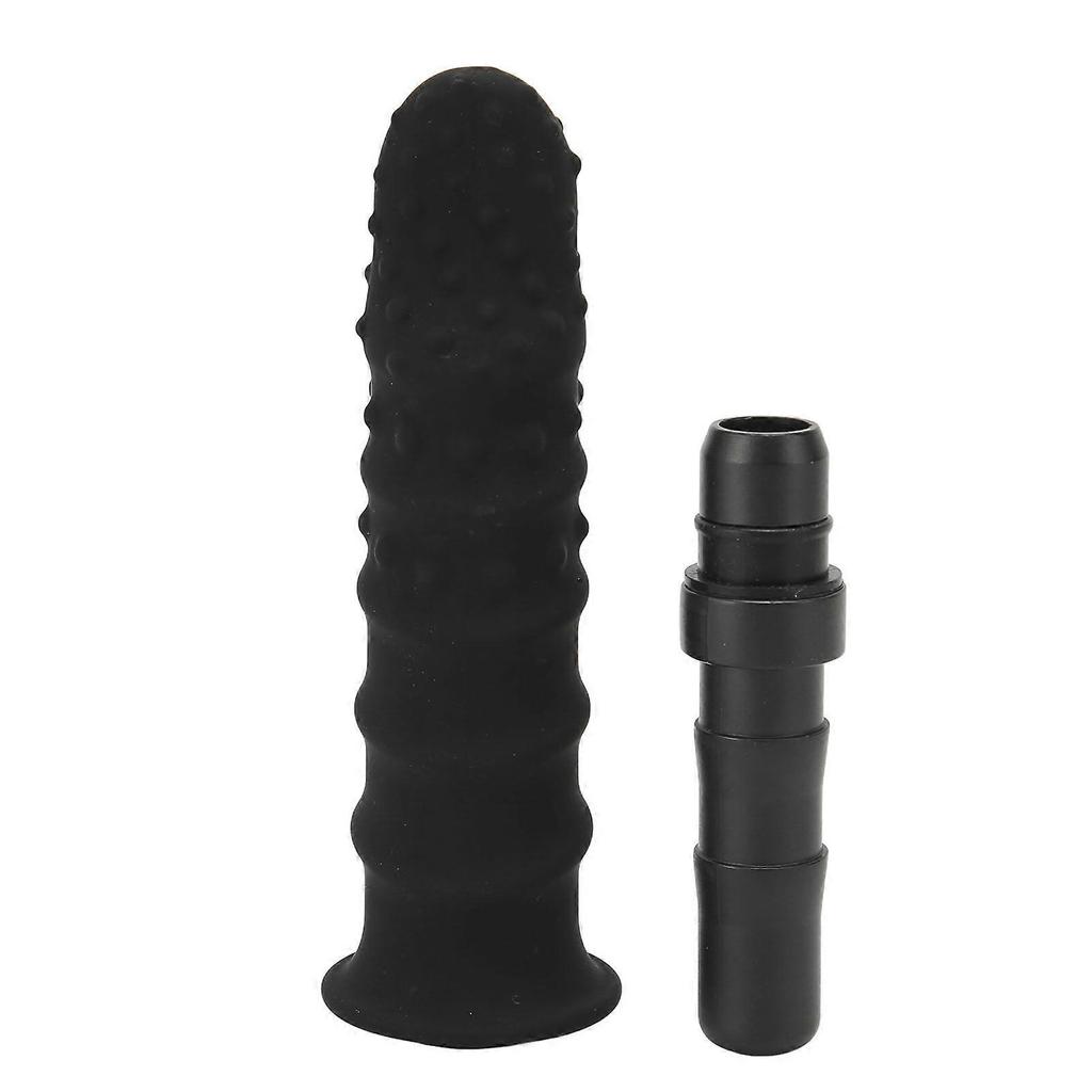 Fascia Massager Head Soft Silicone Deep Relaxation Muscle Massage Machine Replacement Head Black 12mm/0.47in Caliber