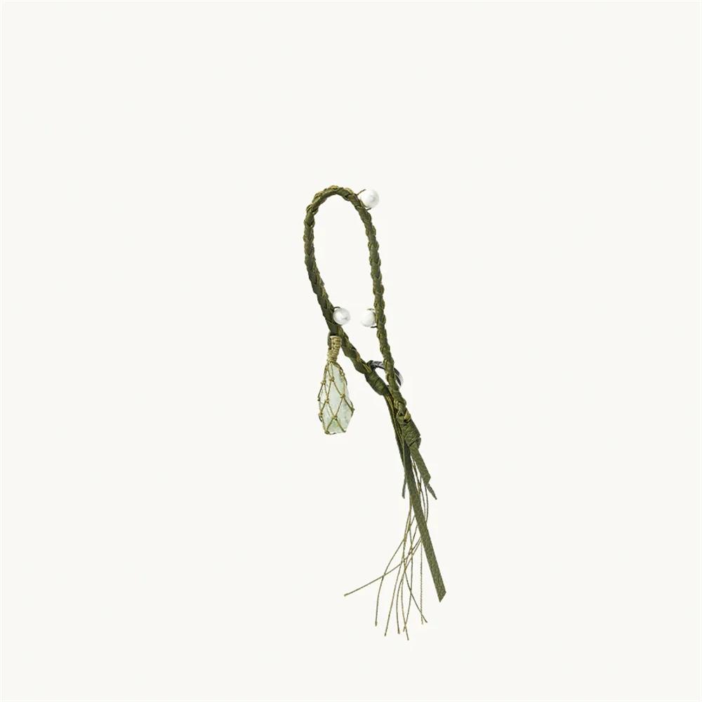 2025 Women's Popular Knitted Rope Keychain - Leather Rope Bag Pendant, Wallet Key Backpack Keyring Gift