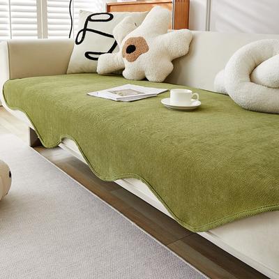 Retro Japanese Simple Style Solid Color Special-Shaped Sofa Cushion Four Seasons Universal Irregular Non-Slip Sofa Cushion Cover Cloth