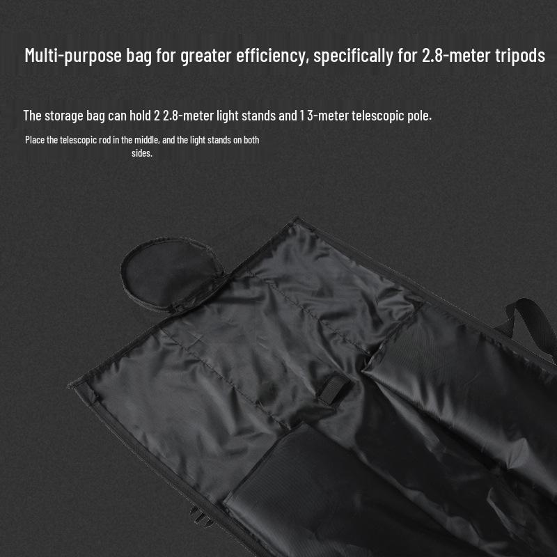 Portable Photography Background & Light Stand Storage Bag Set