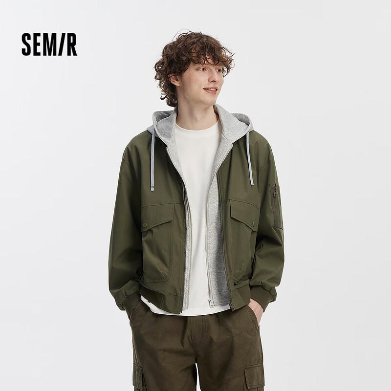 Мужская толстовка Semir из искусственного двухслойного материала S зелёный