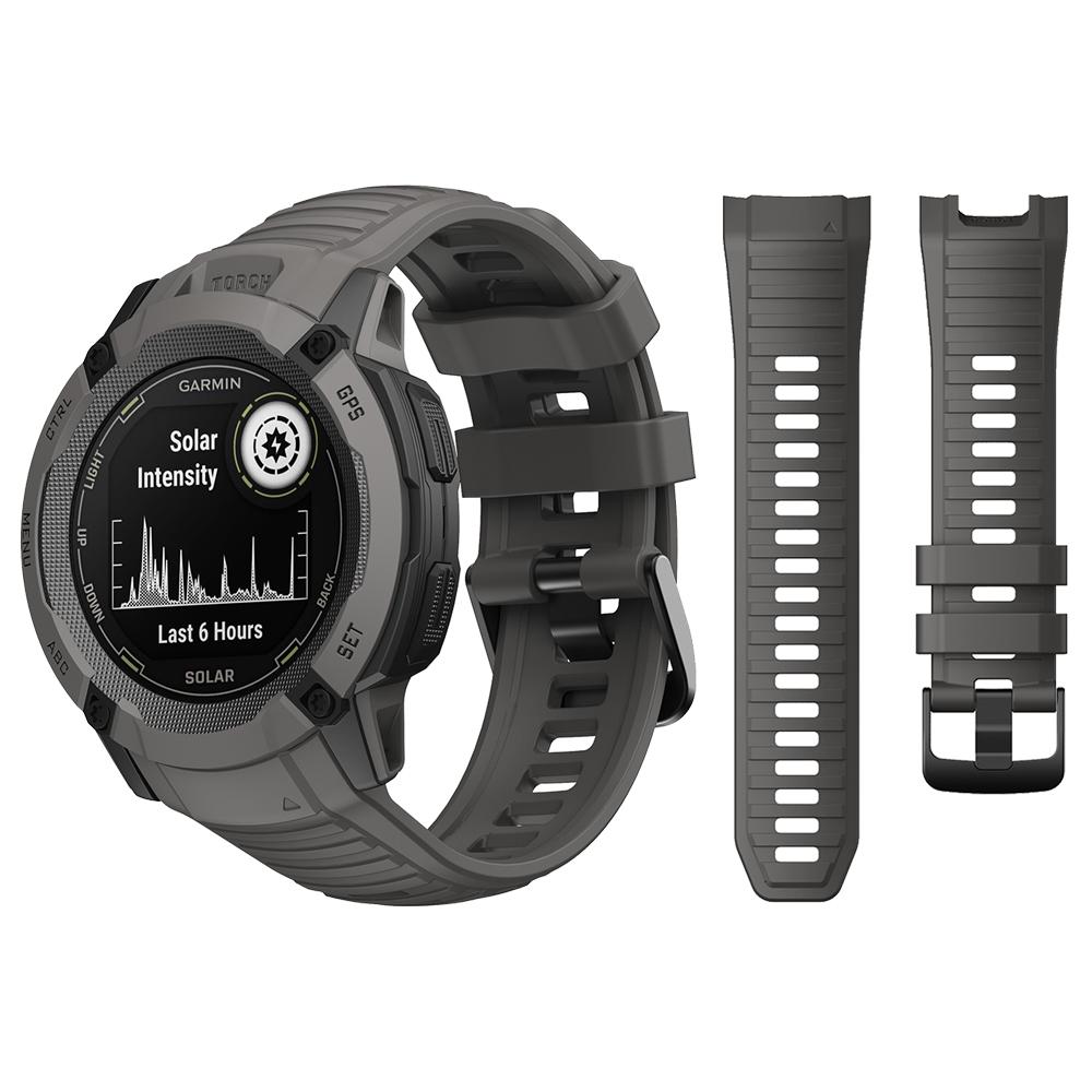 Paski do zegarków 26 mm dla Garmin Instinct 2X Solar - Silikonowy pasek w wersji taktycznej Akcesoria zamienne do paska zegarka