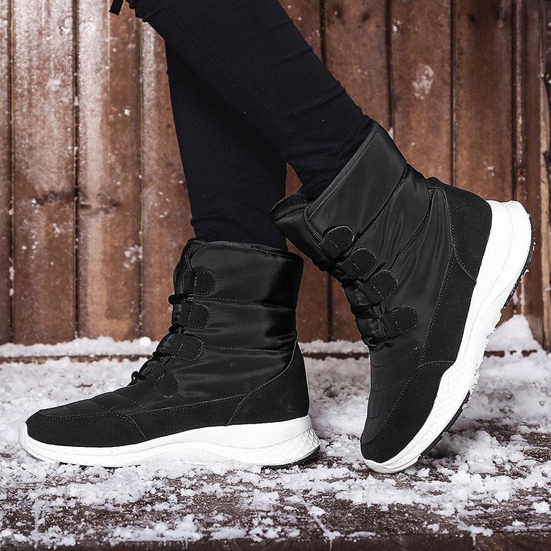 Winter Ladies Snow Boots Plus Velvet Cotton Shoes Warm Women's Boots 36-42