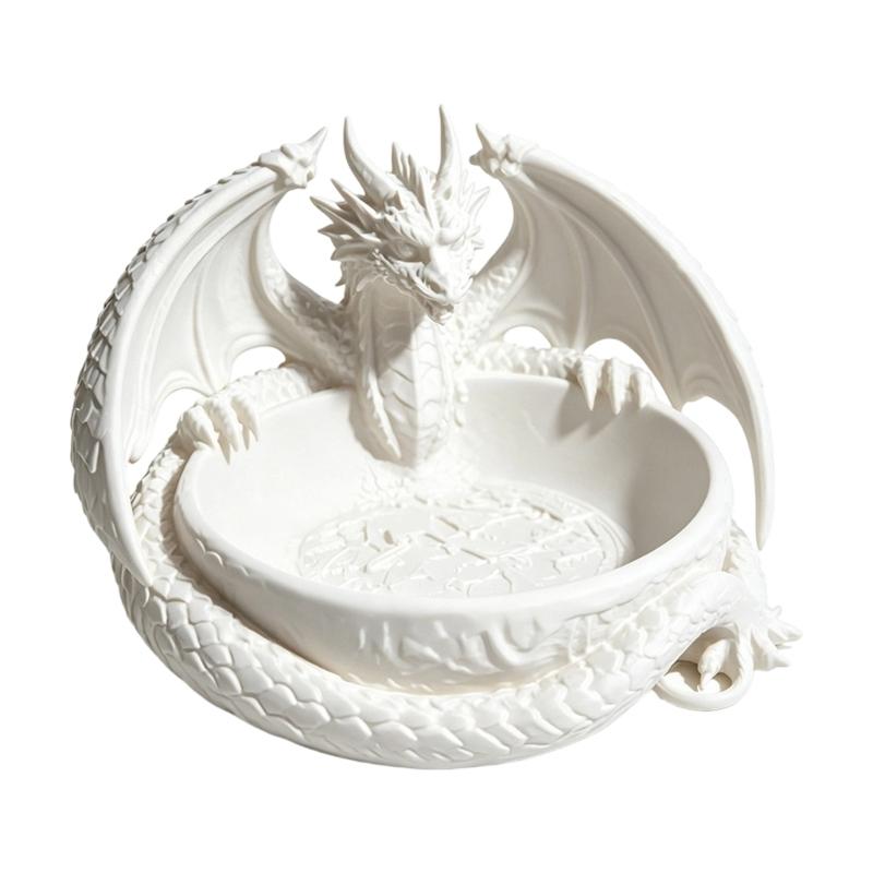 Dragon Trinket Dish Display Dish 4.65 In Jewelry Tray for Desks and Dressers, Small Article Bowl for Earrings and Necklaces