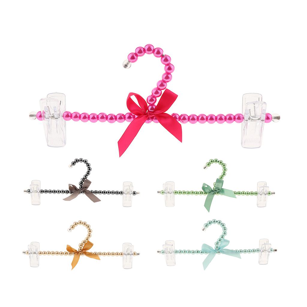 Plastic Pearl Decorative Hanger Clothing Accessory for Children Skirts Dresses and Wardrobe Organization