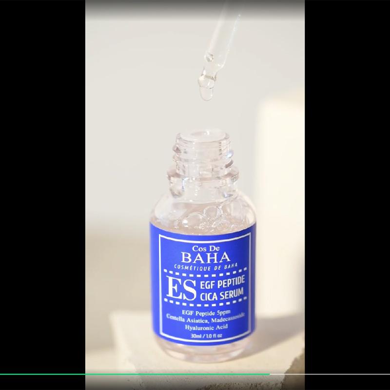 Cos De BAHA EGF Peptide 5ppm Cica Madeca Soside Serum (ES) 30mL (3 Options)