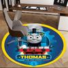 Thomas, a Locomotiva a Vapor Cadeira Tapete Redondo Carpete de Escritório, Lavável à Máquina, Antiderrapante, Adequado para Salas de Estar, Quartos
