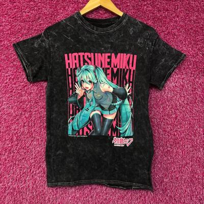 Hatsune Miko Vocaloid  Anime Washed T-Shirt