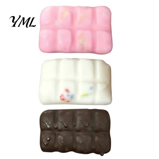 Tactile Sensory Balls Crispy Chocolate Squeeze Toy, Wax Cracking Stress Relief Slow Toy Rising Fidget with Crackable Texture, Party Favors Elastic
