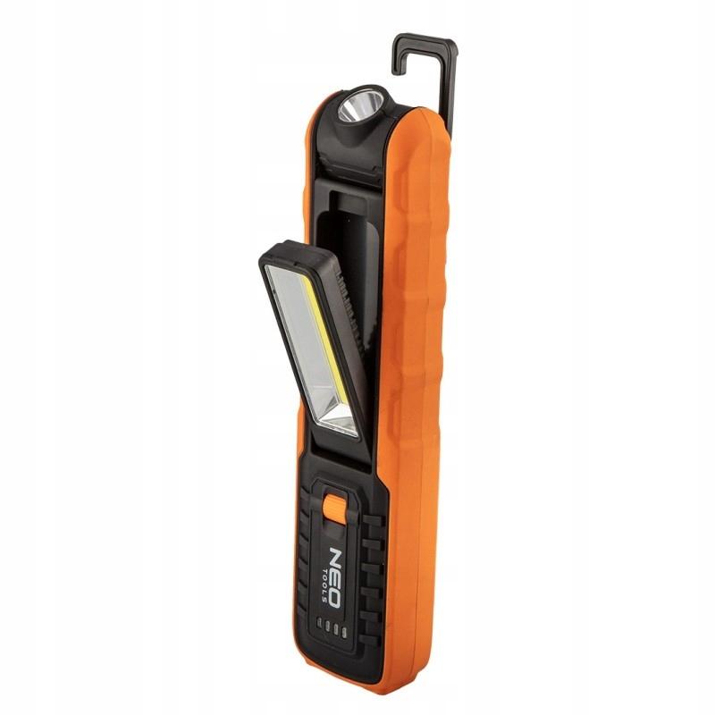 Rechargeable Workshop Lamp 500 Lm Cob + Flashlight + Base