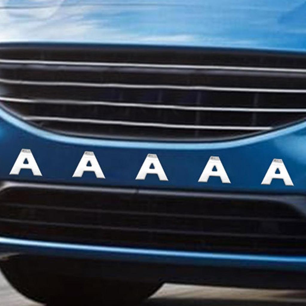 Rebornsun Adhesive Letter Stickers, Car Emblems, Badge Letters | Dustproof Car Bumper Sticker -