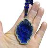 Obsidian Nine-Tailed Fox Pendant Necklace for Men and Women