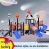 Outdoor Children's Large Amusement Combo Slide for Kindergarten and Community